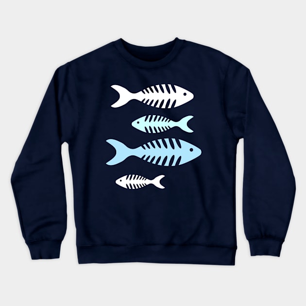 Something Fishy Crewneck Sweatshirt by AntiqueImages